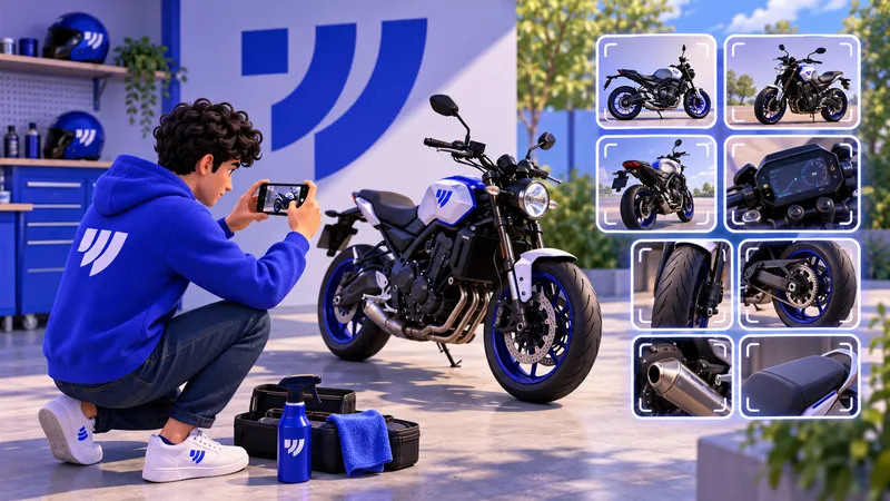 Come fare foto migliori per vendere una moto online
